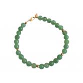 Armband vergoldet mit Jade grün und Pyrit goldfarben | Erweiterte Suche