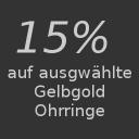 15% auf Gelbgold Ohrringe | 