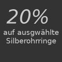 20% auf Silberohrringe | 