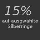 15% auf Silberringe | 