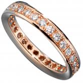 Memory-Ring 14 K (585) Rotgold mit Brillanten 0,75ct.