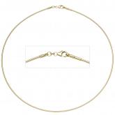 Halsreif 333/-Gelbgold 1,5 mm  42 cm | Gelbgoldschmuck