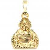 Anhänger 8 K (333) Gelbgold "Buddha" | Gelbgoldschmuck