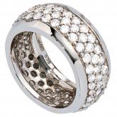 Damen Ring 925 Sterling Silber mit weißen Zirkonia rundum | Silberschmuck