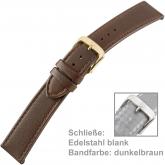 Uhrenarmband für Herren Kalbleder dunkelbraun | Uhren