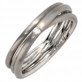 Damen-Ring 950 Platin und ein Diamant-Brillant | Platinschmuck