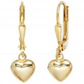 Boutons "Herzen"  8 K (333) Gelbgold