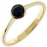 Damen-Ring 333 Gold Gelbgold mit Blue Saphir | Gelbgoldschmuck