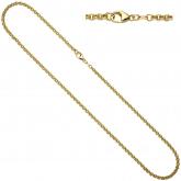 Erbskette 585 Gelbgold 3,4 mm 80 cm | Gelbgoldschmuck