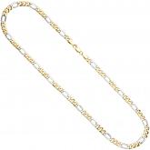 Figaro Collier 333 Gelb-/Weißgold 50 cm