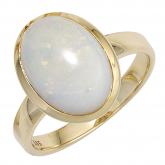 Damen Ring 585 Gelbgold und Edelopal