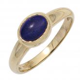 Damen Ring 585 Gelbgold mit Lapis Lazuli | Edelsteine