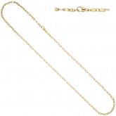 Panzersteg Collier 585 Gelbgold 45 cm