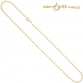 Panzerkette 333 Gelbgold 2,1 mm 42 cm mit Federringverschluss | Gelbgoldschmuck