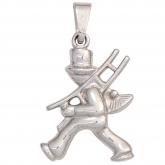 Kinder Anhänger "Schornsteinfeger" 925 Sterling Silber | Silberschmuck