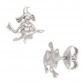 Kinder Ohrstecker "Hexe" 925 Sterling Silber