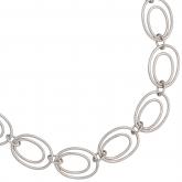 Halskette/Collier 925 Sterling Silber 64 cm 17,7 mm ovales Ring-Design | Silberschmuck