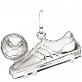 Anhänger "Sportschuh mit Fußball"  925 Silber