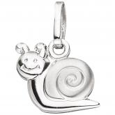 Kinder Anhänger "Schnecke" 925 Sterling Silber teilmattiert | Silberschmuck