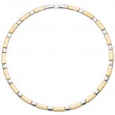 Collier Edelstahl/PVD goldfarben bicolor 47 cm | Edelstahlschmuck