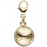 Einhänger/Charm "Fußball" 333 Gelbgold | Gelbgoldschmuck