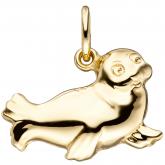 Anhänger "Seehund" 585 Gelbgold | Gelbgoldschmuck