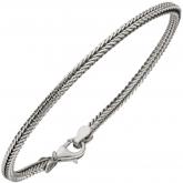 Fuchsschwanzarmband 925 Sterling Silber 19 cm 2,5 mm | Silberschmuck