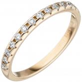 Damen Ring 585 Gelbgold mit 15 Brillanten 0,29 ct. | Gelbgoldschmuck