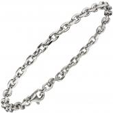 Ankerarmband 925 Sterling Silber diamantiert 21 cm | Silberschmuck