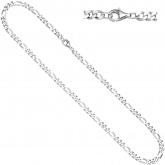 Figarokette 925 Silber diamantiert 50 cm 5,3 mm | Silberschmuck