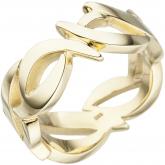 Damen Ring "Fische" 585 Gelbgold abstrakt | 