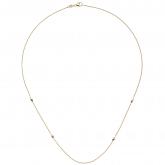 Colier/Ankerkette mit Schmuck-Tropfen 585 Gelbgold 45 cm 1,1 mm | Gelbgoldschmuck