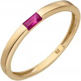 Damen Ring 375 Gelbgold mit Rubin | Gelbgoldschmuck