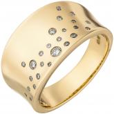 Damen Ring 585 Gelbgold mit 25 Brillanten 0,23 ct. | Gelbgoldschmuck