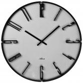 Atlanta Quarz analog Wanduhr schwarz/grau rund | Uhren