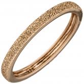 Damen Ring 925 Silber/rotvergoldet mit Struktur