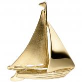 Anhänger "Segelboot" 925 Silber/vergoldet | Vergoldet