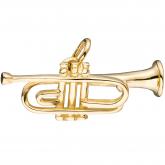 Anhänger "Trompete" 925 Silber/vergoldet | Vergoldet
