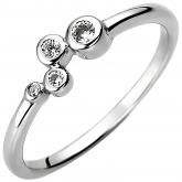 Damen Ring "Bubbles" 925 Silber mit 4 Zirkonia weiß | Silberschmuck