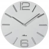 Atlanta Quarz analog Wanduhr aus Metall weiß rund | Uhren