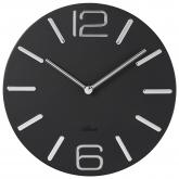 Atlanta Quarz analog Wanduhr rund aus Metall schwarz | Uhren