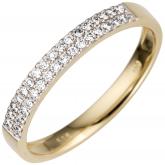 Damen Ring 585 Gelbgold mit 33 Brillanten 0,20 ct. | Gelbgoldschmuck