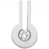 Anhänger 950 Platin mattiert mit Brillant 0,10 ct. | Platinschmuck