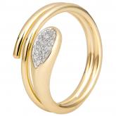 Damen Ring 585 Gelbgold mit 16 Brillanten 0,094 ct. | Gelbgoldschmuck